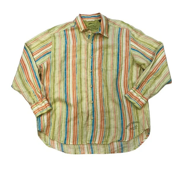 Tommy Bahama | Shirts | Tommy Bahama Relax 0 Linen Casual Long Sleeve Shirt  Sz Xl | Poshmark